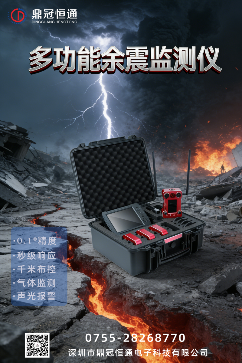 鼎冠恒通余震监测仪3+