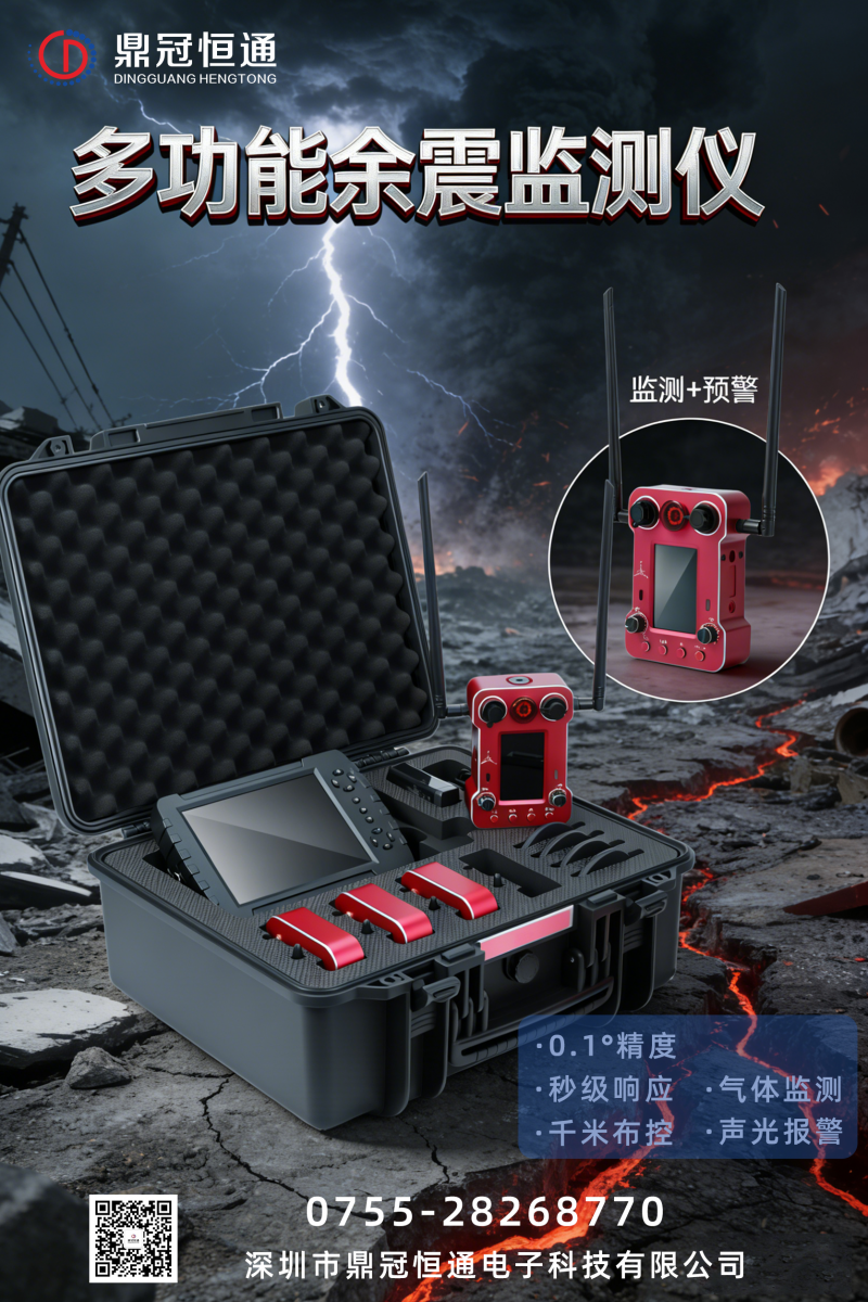 鼎冠恒通余震监测仪2+